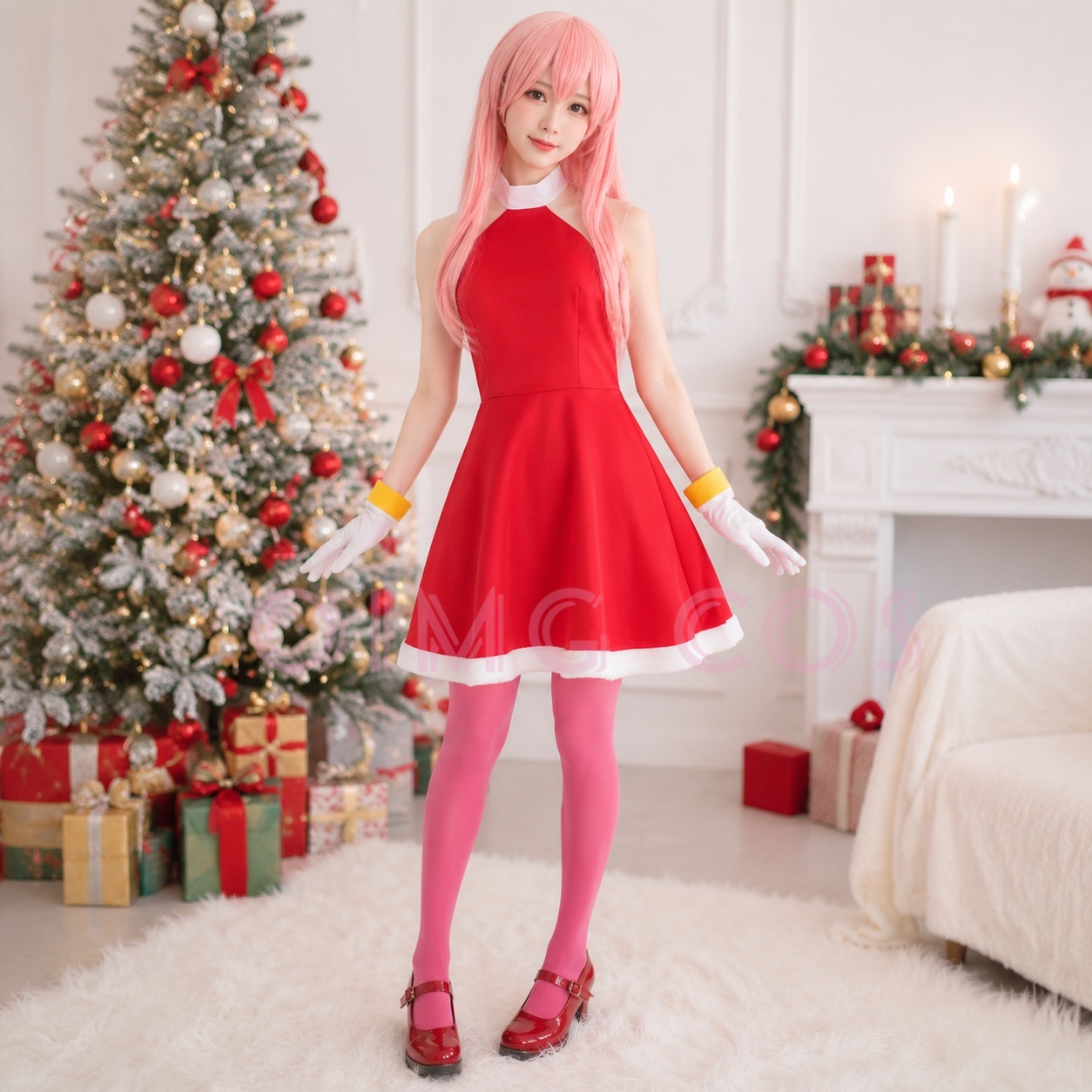 Party Games For Adults - Kostium Cosplay Amy Rose dla dorosłych,