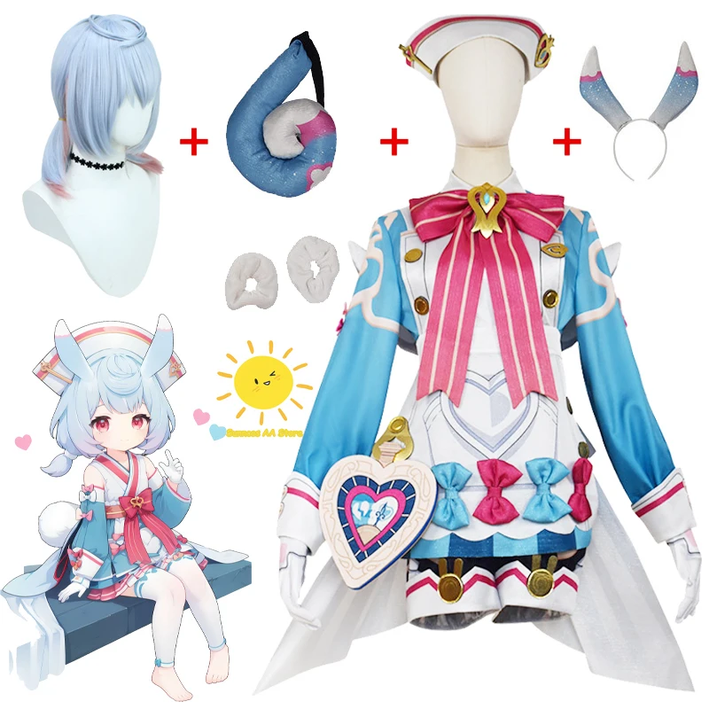 Party Games For Adults - Kostiumy Cosplay Sigewinne Genshin Impact, Niebieska