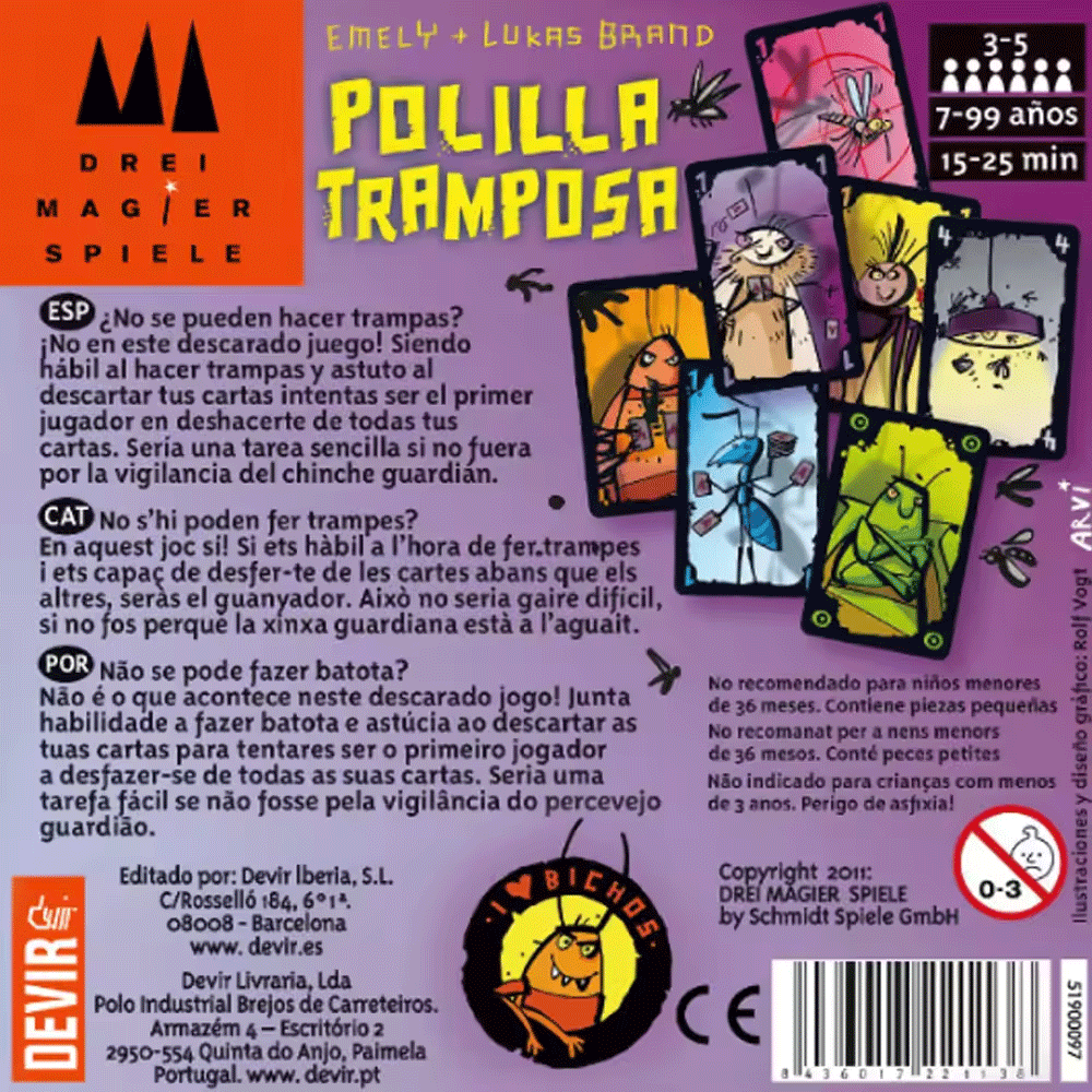 Gry planszowe Polilla Tramposa – Party Games Juego recenzja i cena
