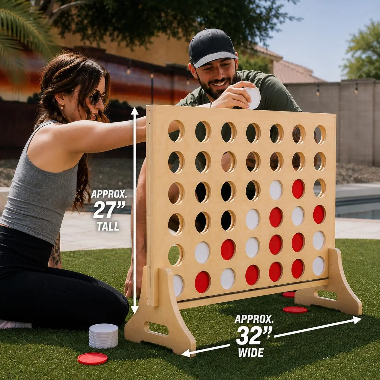 Gigantyczna gra „4 w rzęd” dla – Party Games Adults Indoor recenzja i cena
