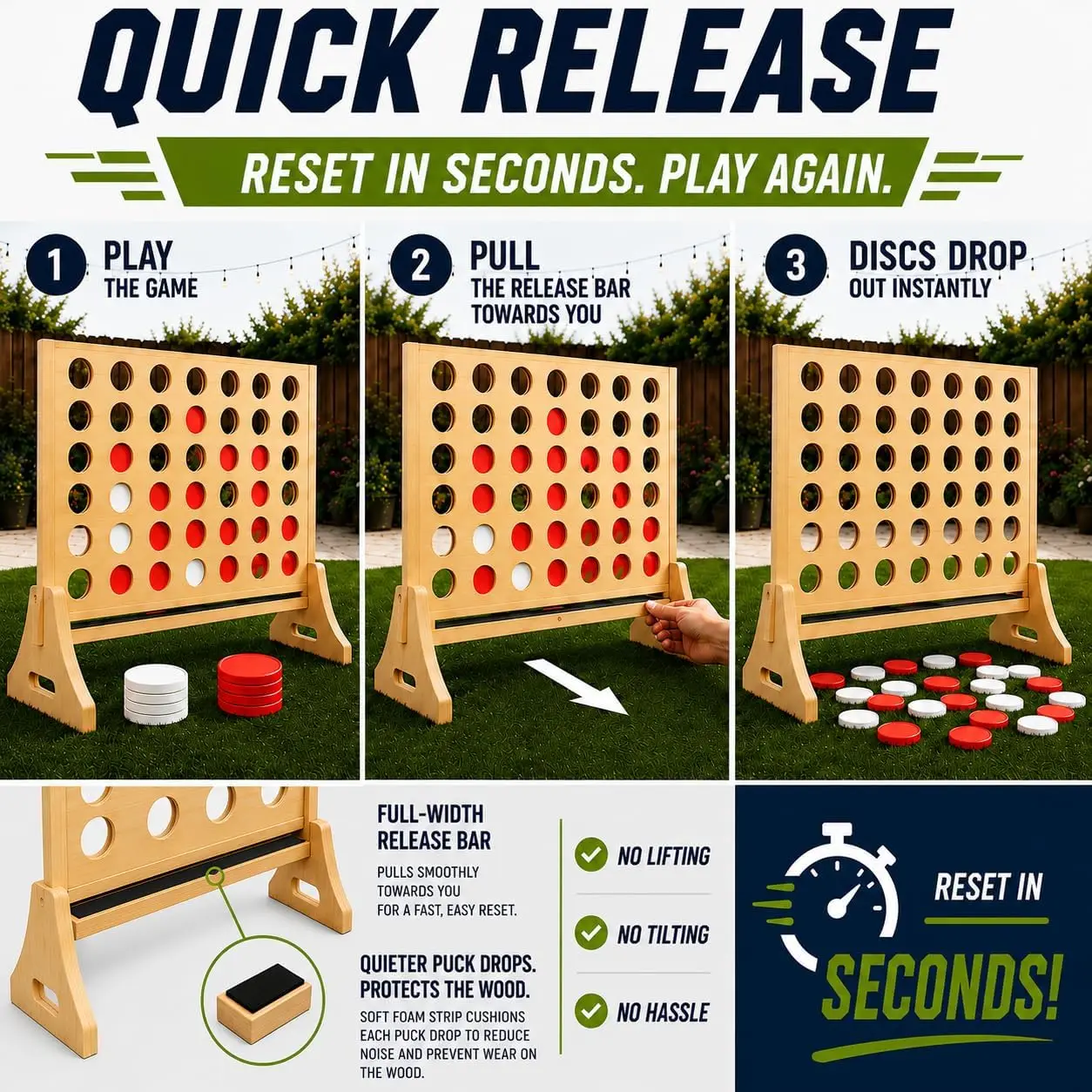 Gigantyczna gra „4 w rzęd” dla – Party Games Adults Indoor recenzja i cena